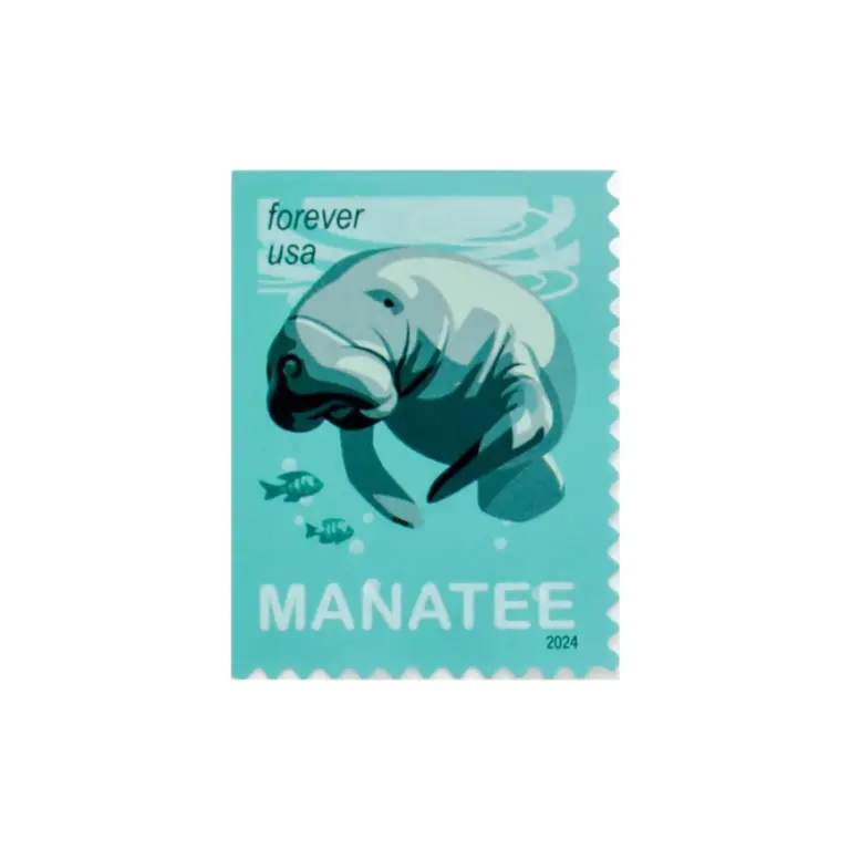 2024 US New Save Manatees First Class Forever Postage Stamp