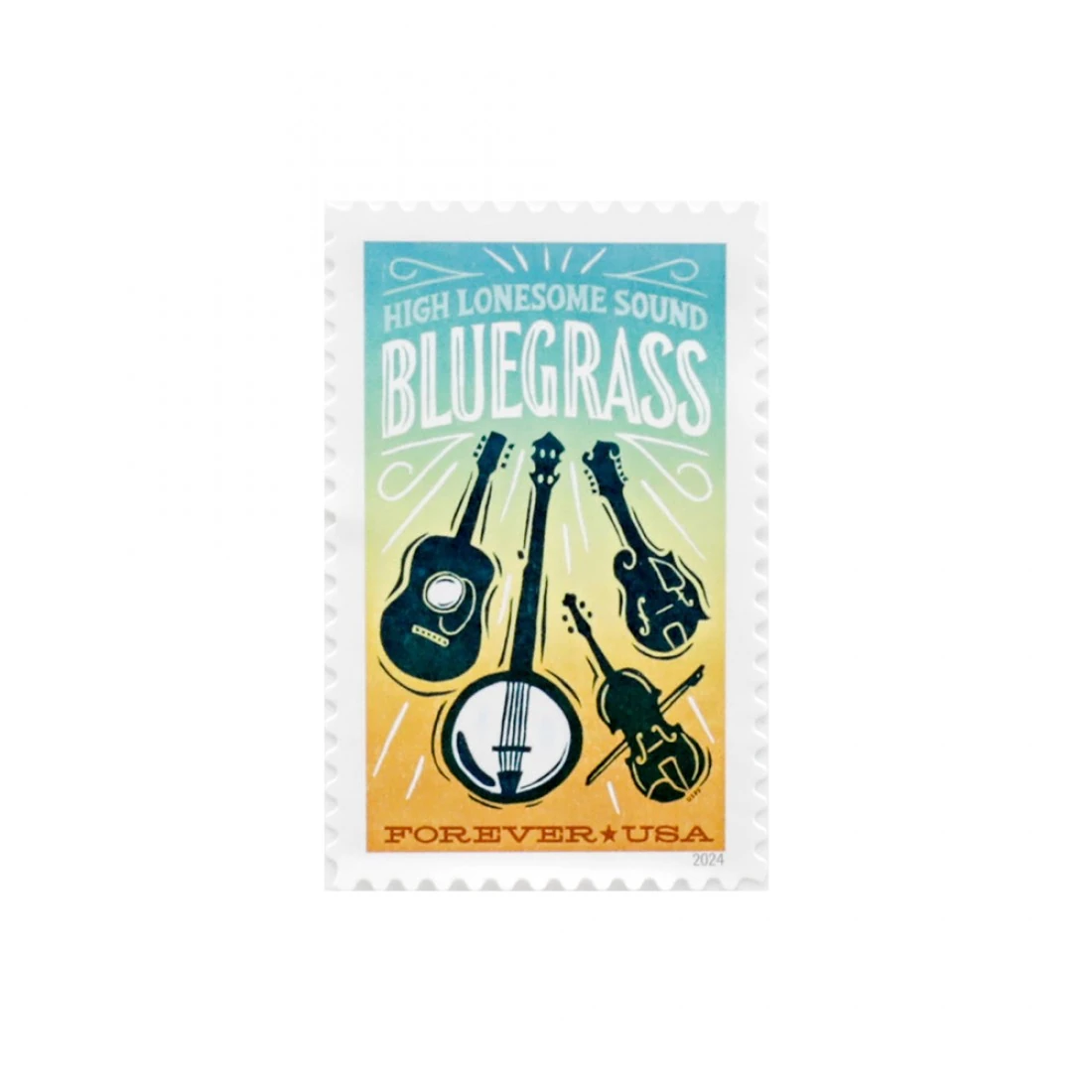 2024 US New Bluegrass First Class Forever Postage Stamp new stamps 2025