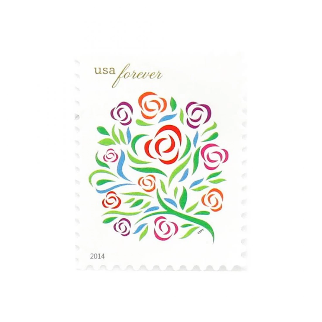 2013 First-Class Forever Stamp Wedding Series Where Dreams Blossom 46 cent stamp era