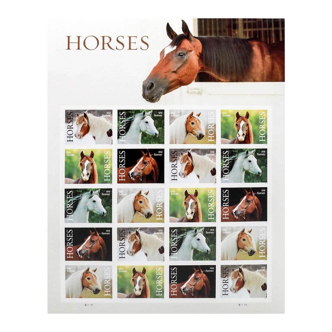 2024 US First-Class Forever Horses Stamps buy us postage stamps