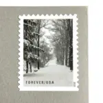 10 Winter Forest Forever Stamps Holiday Woods in Snow Postage Stamps for Mailing