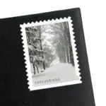10 Winter Forest Forever Stamps Holiday Woods in Snow Postage Stamps for Mailing