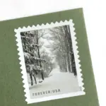 10 Winter Forest Forever Stamps Holiday Woods in Snow Postage Stamps for Mailing