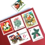 10 Christmas Postage Rocking Horse Stamps Unused for Mailing