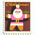 10 Gingerbread Man Santa Stamps Stamps Unused Vintage Postage