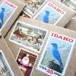 10 Gingerbread Man Santa Stamps Stamps Unused Vintage Postage