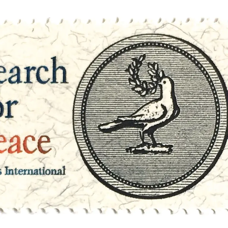 10 White Dove Peace Stamps Search for Peace Vintage Postage for Mailing