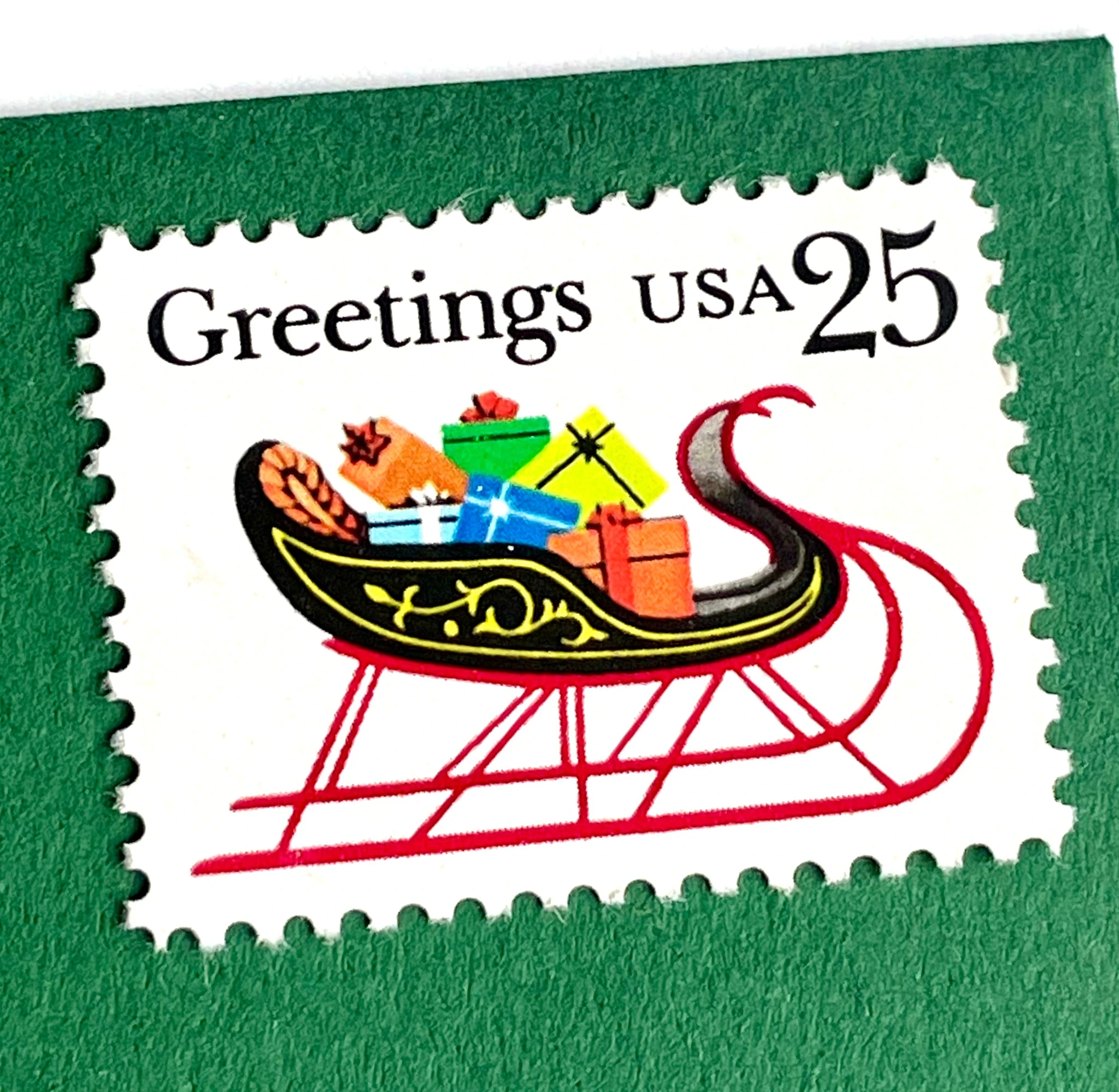 us love stamps holiday sleigh collection