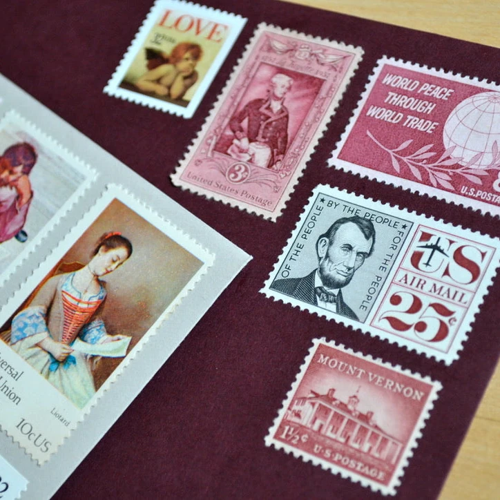 1973 love stamp market comparison chart showing price appreciation trends