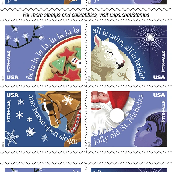 45 cent love stamp collection showing 2012 and 2013 issues