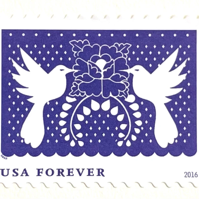 45 cent love stamp used on wedding invitation envelope with additional postage