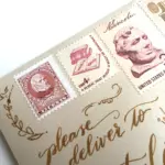 10 Vintage Pink Stamps Books and Reading Unused Vintage Postage for Mailing