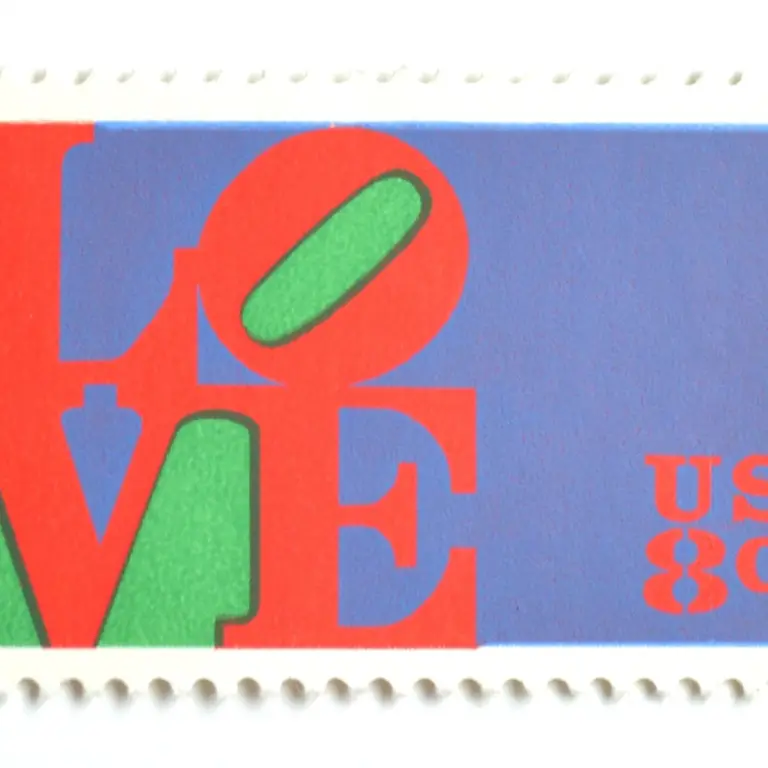 10 Vintage Love Stamps Unused Postage - The Very First LOVE Stamp