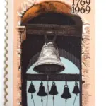 10 Vintage California Postage Stamps for Mailing