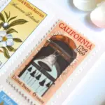 10 Vintage California Postage Stamps for Mailing