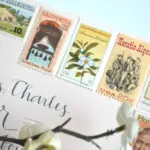 10 Vintage Poet Postage Stamps Neutral Palette Stamps Unused for Mailing