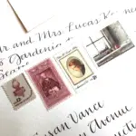 10 Vintage Poet Postage Stamps Neutral Palette Stamps Unused for Mailing