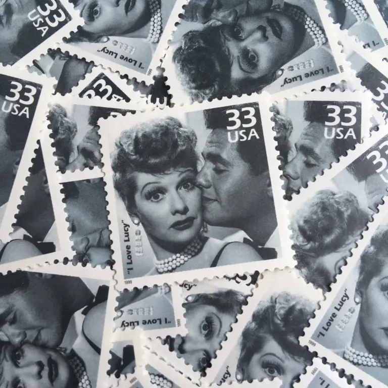 10 Vintage I Love Lucy Postage Stamps Unused Postage for Mailing