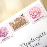 10 Vintage Pink Postage Stamps Sound Recording Unused Stamps for Mailing