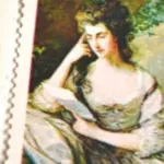 10 Vintage Stamps Letters Mingle Souls Unused Sage Green Stamps for Mailing