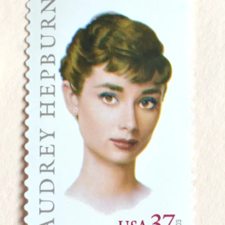 10 Audrey Hepburn Stamps Unused Vintage Postage Stamps for Mailing
