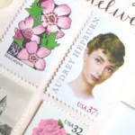 10 Audrey Hepburn Stamps Unused Vintage Postage Stamps for Mailing