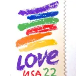 10 Rainbow Love Postage Stamps Unused Vintage Colorful LOVE Postage Stamps for Mailing