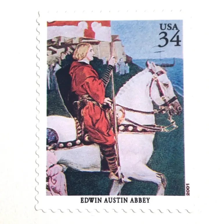 10 Horse and Knight Stamps Unused Vintage Postage Stamps for Mailing