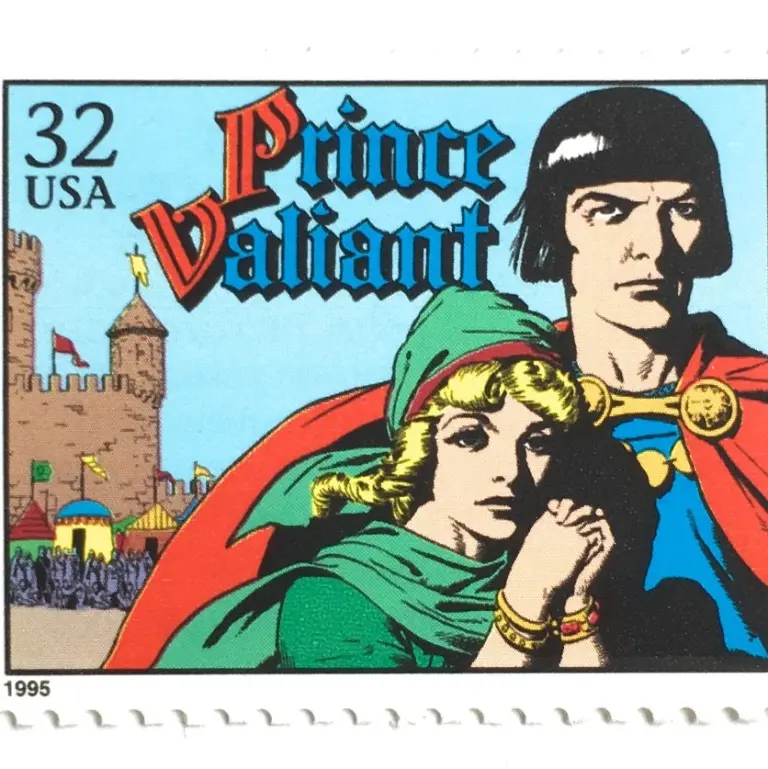 10 Prince Valiant Postage Stamps Classic Comics Unused Vintage Love Postage Stamps for Mailing
