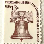 10 Liberty Bell Stamps Unused Vintage Postage for Mailing Wedding Invitations