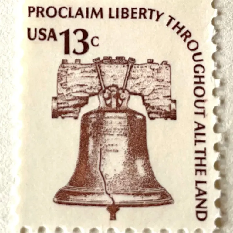 10 Liberty Bell Stamps Unused Vintage Postage for Mailing Wedding Invitations