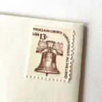 10 Liberty Bell Stamps Unused Vintage Postage for Mailing Wedding Invitations