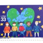 10 Earth Love Stamps Earth Day Postage Stamps for Mailing