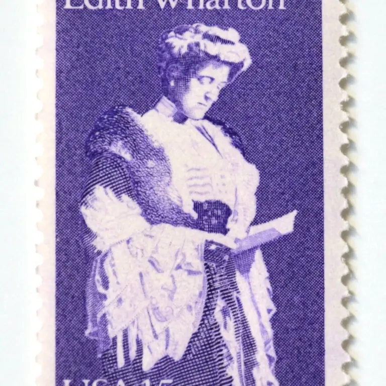 10 Vintage Purple Postage Edith Wharton Unused Vintage Stamps for Mailing