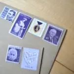10 Vintage Purple Postage Edith Wharton Unused Vintage Stamps for Mailing
