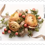 10 Wedding Flowers Forever Two Ounce $ 1.07 Postage Stamps Unused For Mailing Invitations