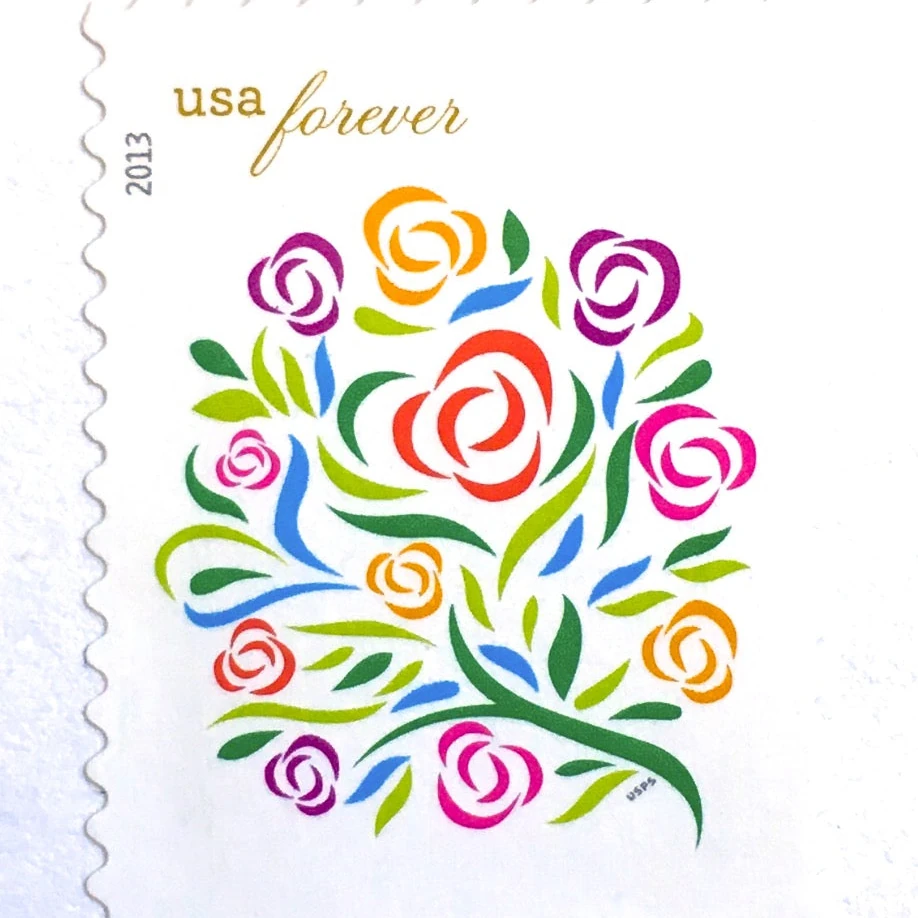 product_image_1775749088 10 Botanical Forever Postage Stamps For Mailing Wedding Invitations