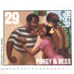 10 Porgy & Bess Stamps Black Broadway Musical Unused Postage Stamps for Mailing