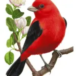 10 Red Songbird Forever Stamps for Mailing