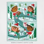 Holiday Elves Stamps