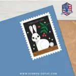 Winter Woodland Animals Stamps