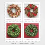 Holiday Wreaths Stamps