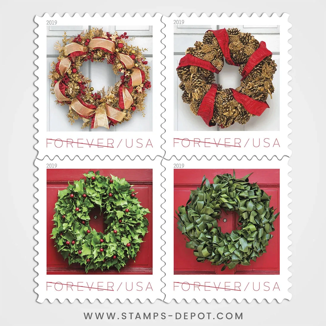 product_image_1775754682 Holiday Wreaths Stamps
