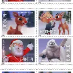 Rudolph the Red-Nosed Reindeer Stamps