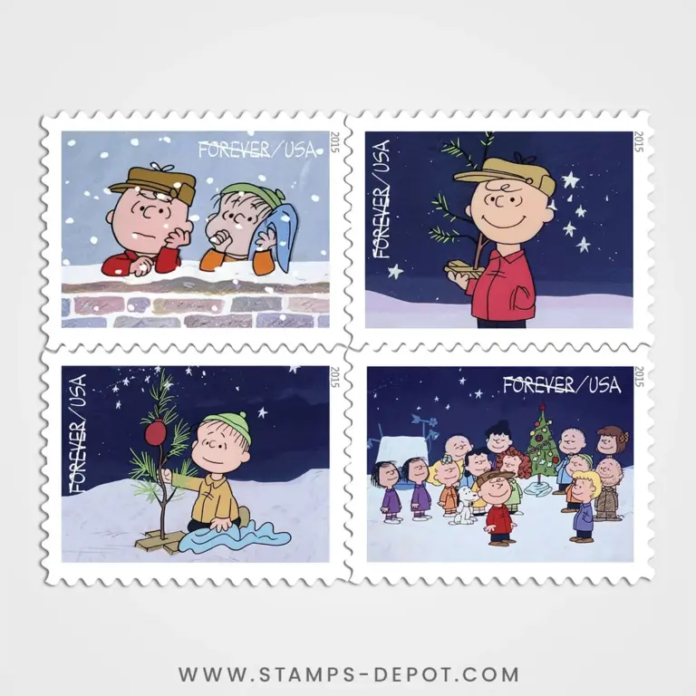 A Charlie Brown Christmas Stamps