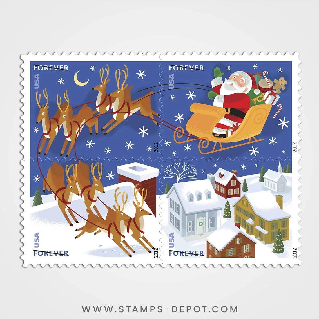 product_image_1775756586 Santa and Sleigh Stamps