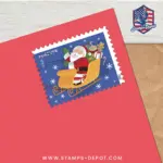 Santa and Sleigh Stamps