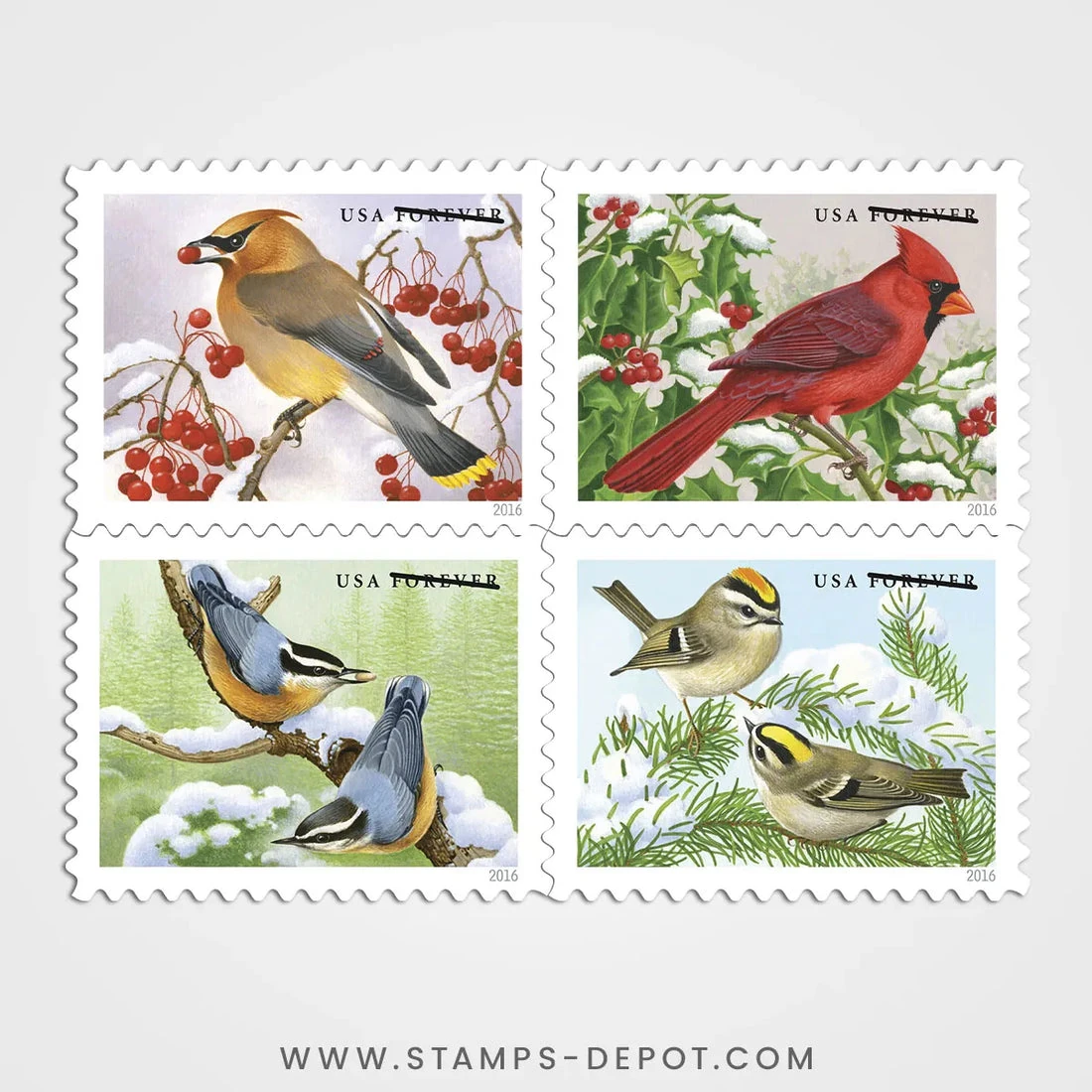 product_image_1775756840 Songbirds in Snow Stamps