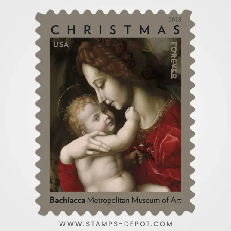 Madonna and Child by Bachiacca Stamps