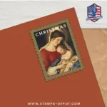 Christmas Madonna and Child Stamps